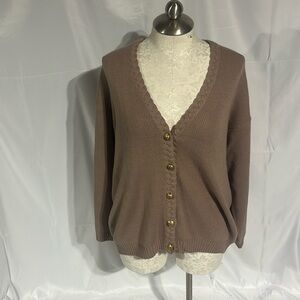 C.S.T  women’s button down cardigan sweater size 3X .